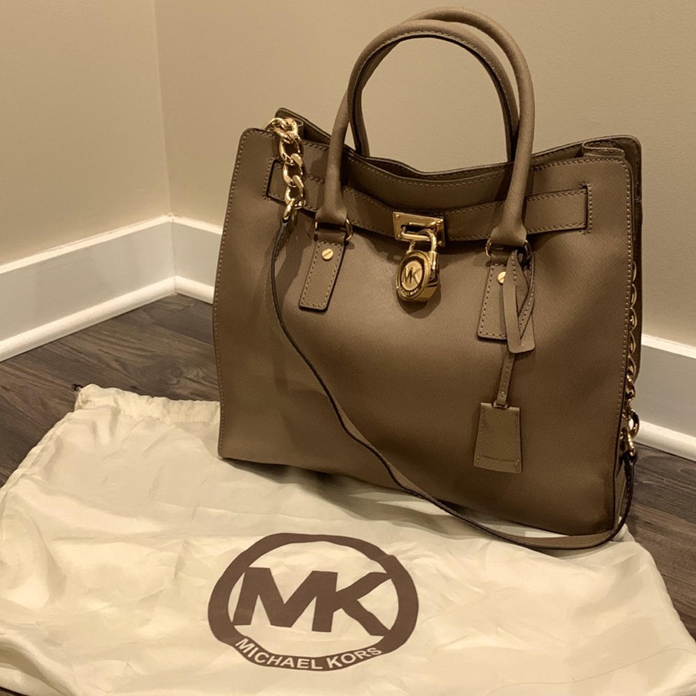Michael Kors Large Hamilton leather bag